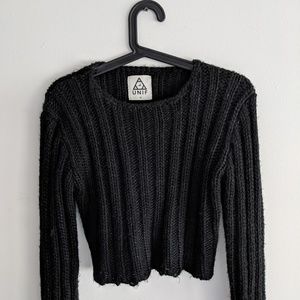UNIF cropped chunky knit sweater